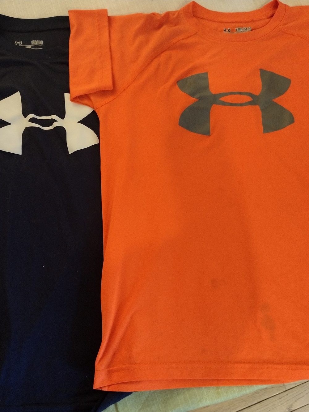 Under Armour Kids' Orange Tech Short Sleeve Tee
